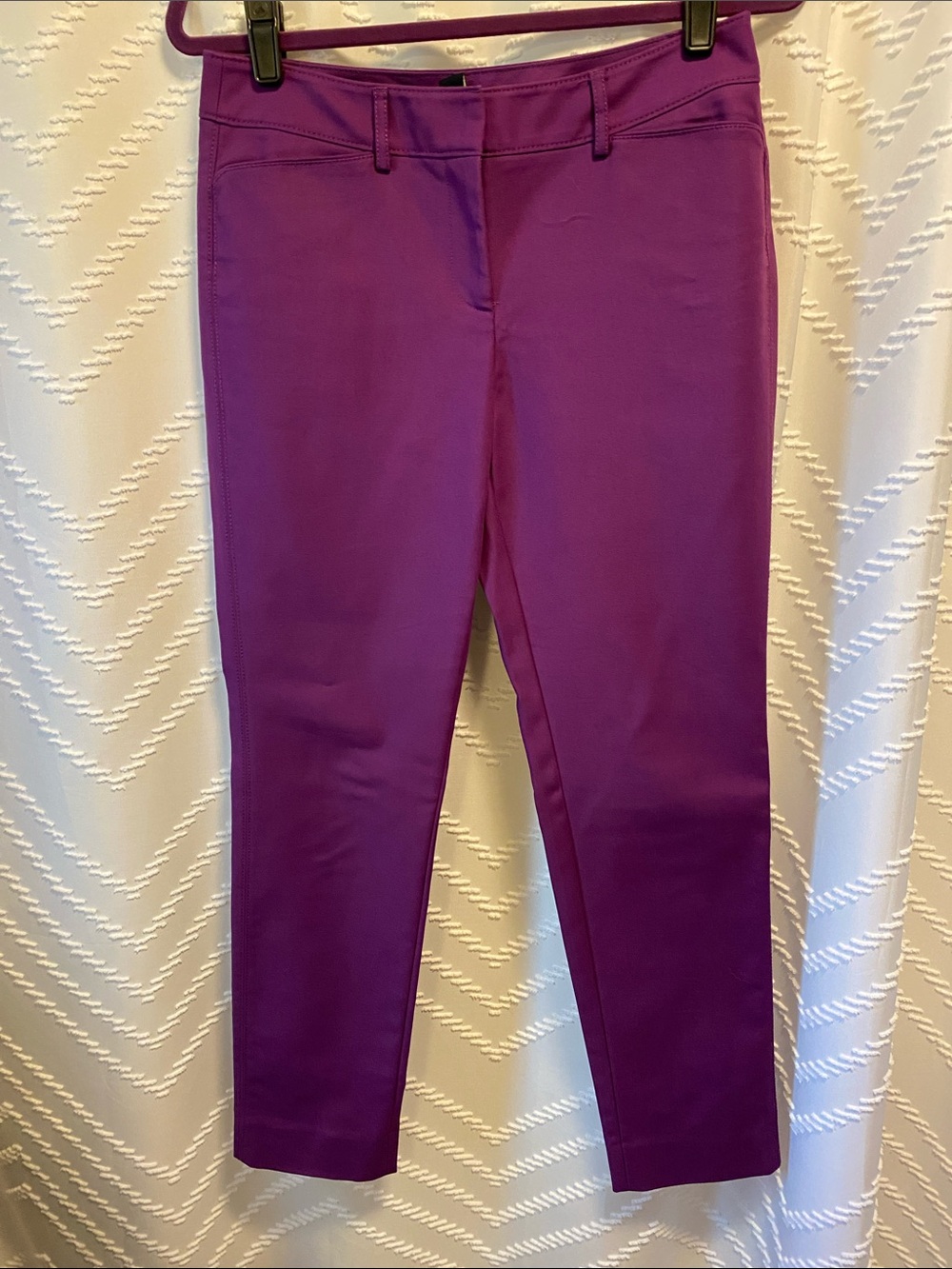 White House Black Market Perfect Form Violet Slim Pants